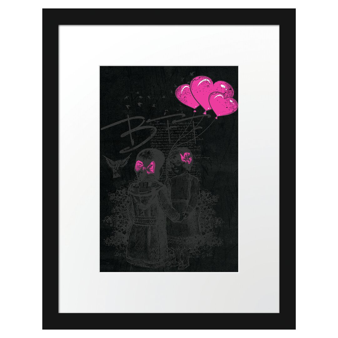 Gerahmtes Poster Bff Black