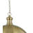 Kaisen 1 - Light Brass Dome Pendant
