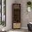 Marsella Corner Bar Cabinet, Eight Built-In Wine Rack, Two Side Shelves