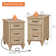 Francene 3 - Drawer End Table Set and Built-In Outlets