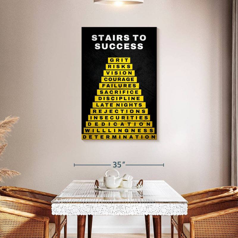 Stairs To Success, 24" H x 16" W