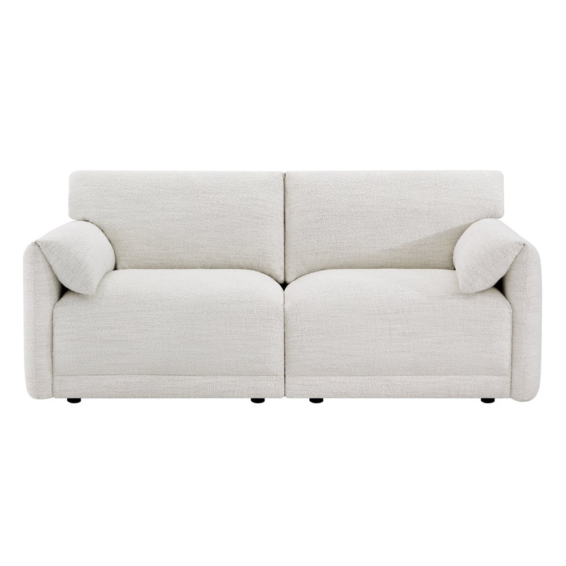 Canapé modulaire 2 pièces Deandre, Perle