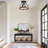 3-Lamp matte black dimmable circular ceiling light
