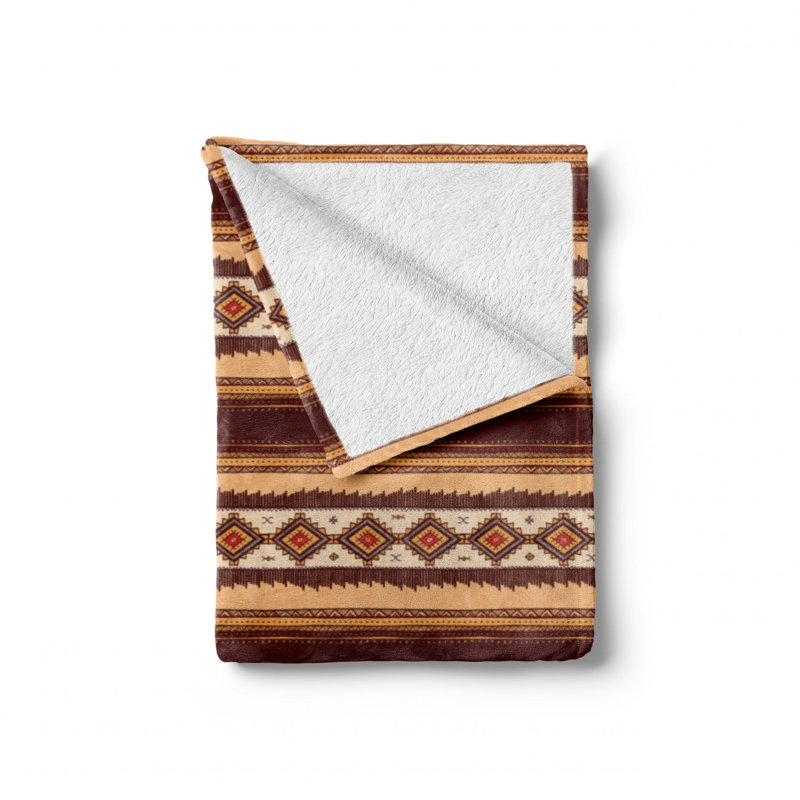 Hand Woven Throw Blanket, 50" W x 70" L