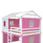 Lit superposé en bois avec tente-530719956-530719959