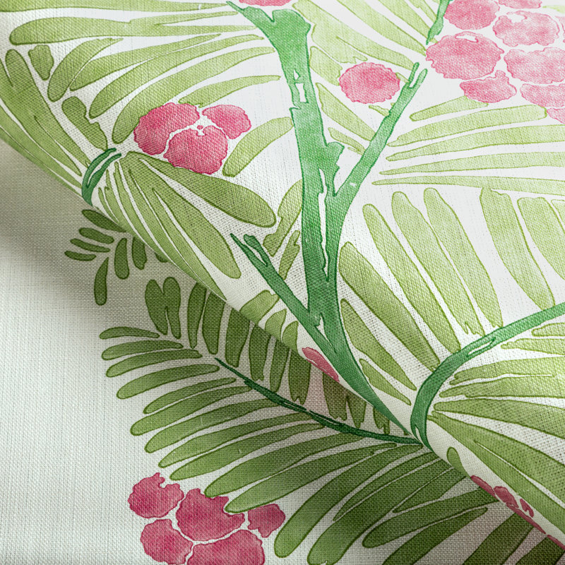 Majorelle Palmar Linen Performance Fabric, Spring