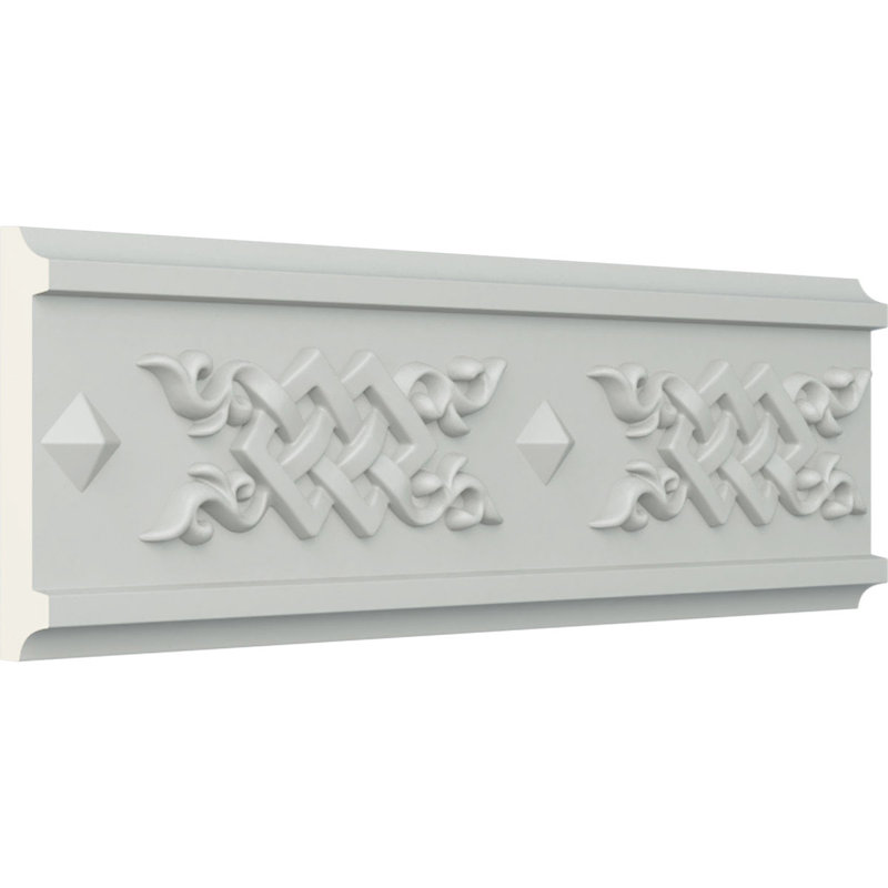 Rail de chaise tissé H 3 3/4 po x P 3/4 po x L 94 1/2 po