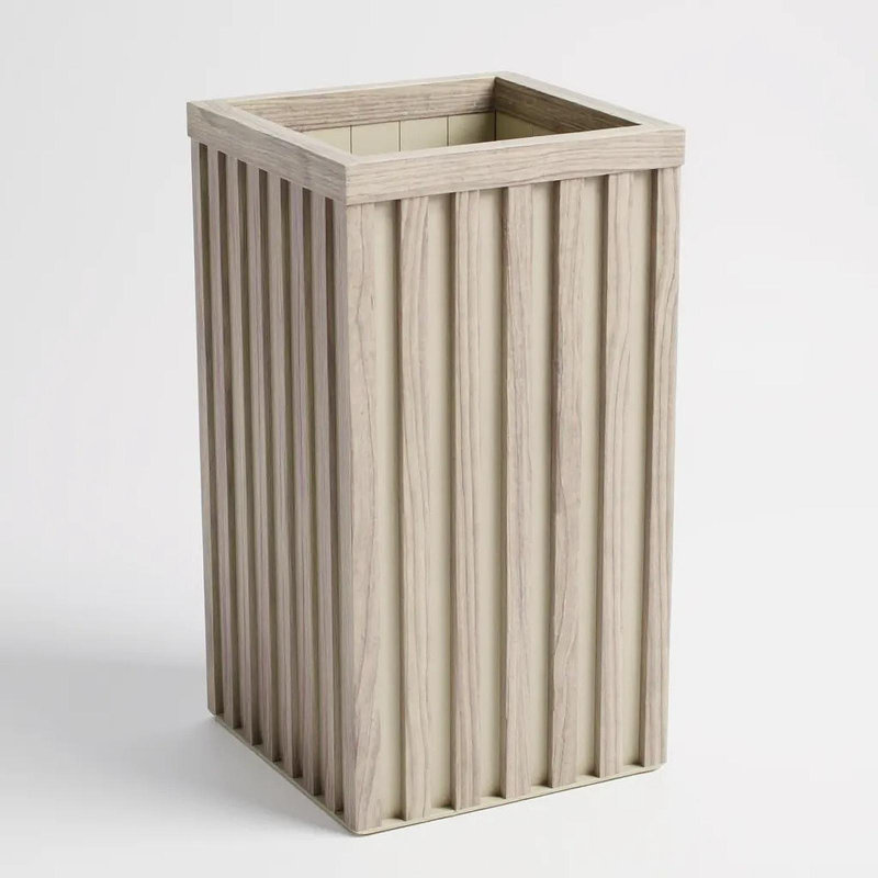 Square Grove Column Planter - Ash Brown, Ash Brown