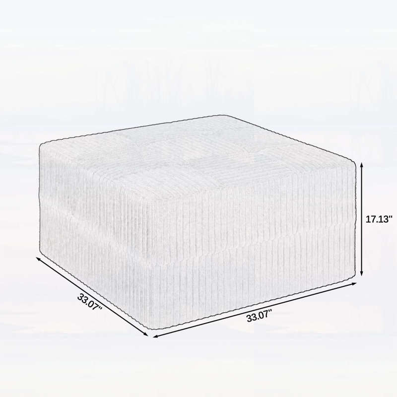 Versatile Ottoman only, Black