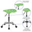 Tabouret de style siège de tracteur aux couleurs vives-1593204975