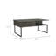 Table basse à plateau relevable, une tablette