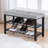Bordon Modern Style Upholstered Entryway Storage Shoe Rack Shelves Bench-939380547