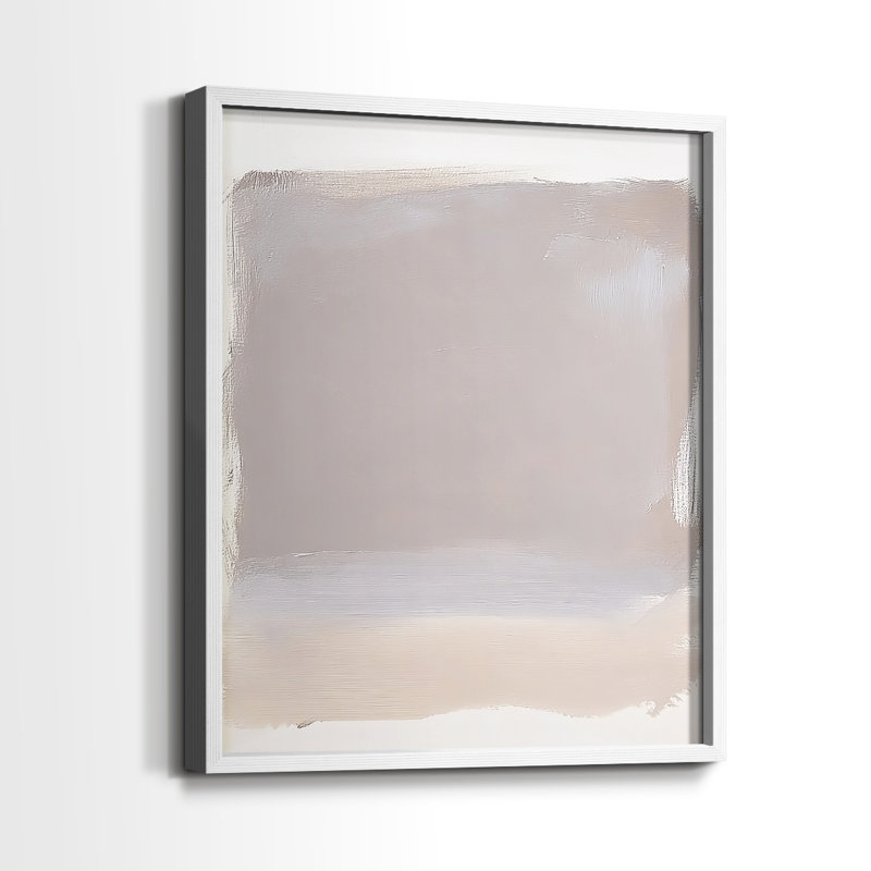"ABSTRACT Series DCCLXIV" par J Paul, Blanc / Blanc, H 15 po x l 12 po