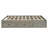 Queen Size Platform Bed with 6 Storage Drawers, Antique Gray-1479010014-1479010016
