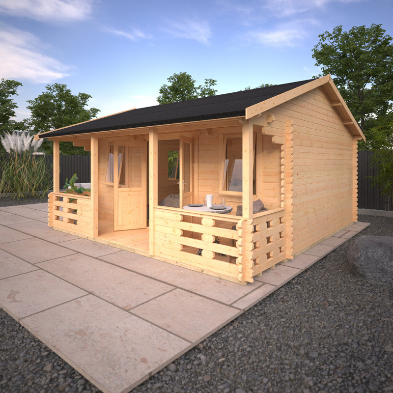 The Sigma Tongue & Groove Log Cabin 18x14w