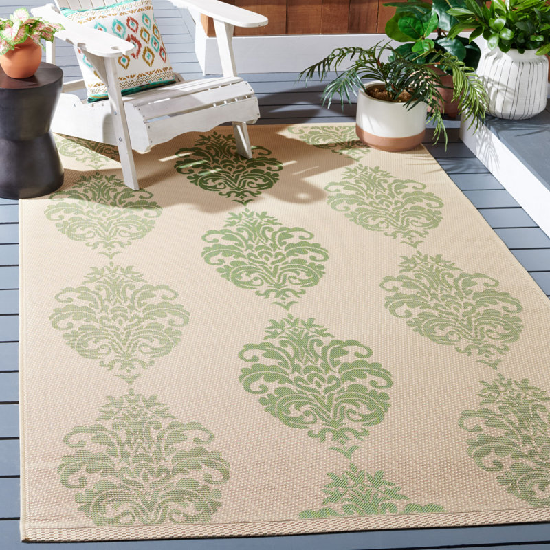 Tapis intérieur / extérieur Glenorie Performance Ikat, Rectangle 8 pi x 11 pi