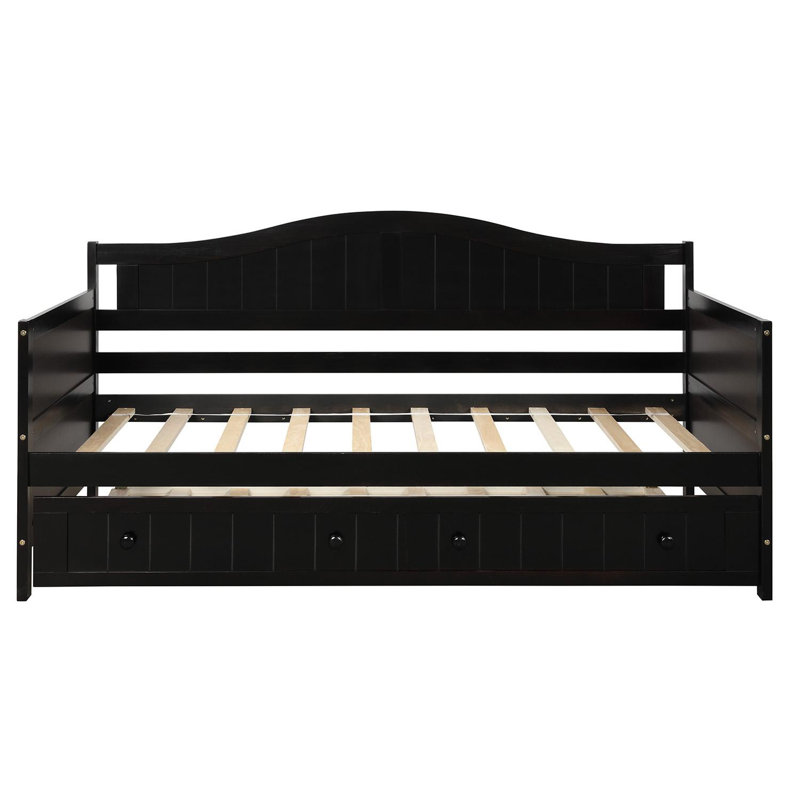 Calcifer Kids Twin Daybed, Included Trundle, Espresso