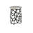Short Sebastian Aluminum End Table, Deep Grey