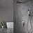 BathSelect Rain Shower Set Single Handle Thermostatic Valve Brushed Nickel Wall Mount Shower with Handshower