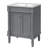 24'' Bathroom Vanity, Retro - Style, Ample Storage, Glossy Ceramic Basin Solid Wood Frame, Boards, Soft Closing Hinges