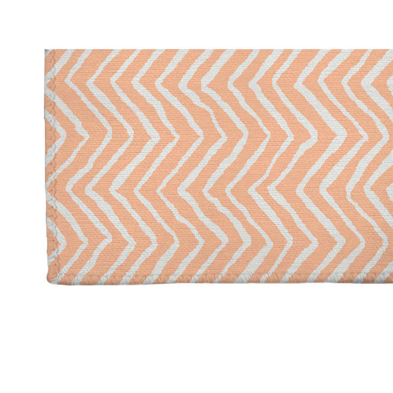 Chevron Snug Non-Slip Outdoor Rug, Runner 2'6" x 8'