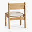 Ensemble de 2 chaises de salle à manger en chêne Mobara
