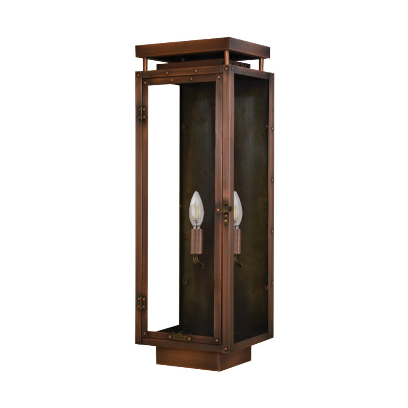 Donnay Hardwired Square / Rectangular Lantern, 20" H x 7" W x 6.25" D