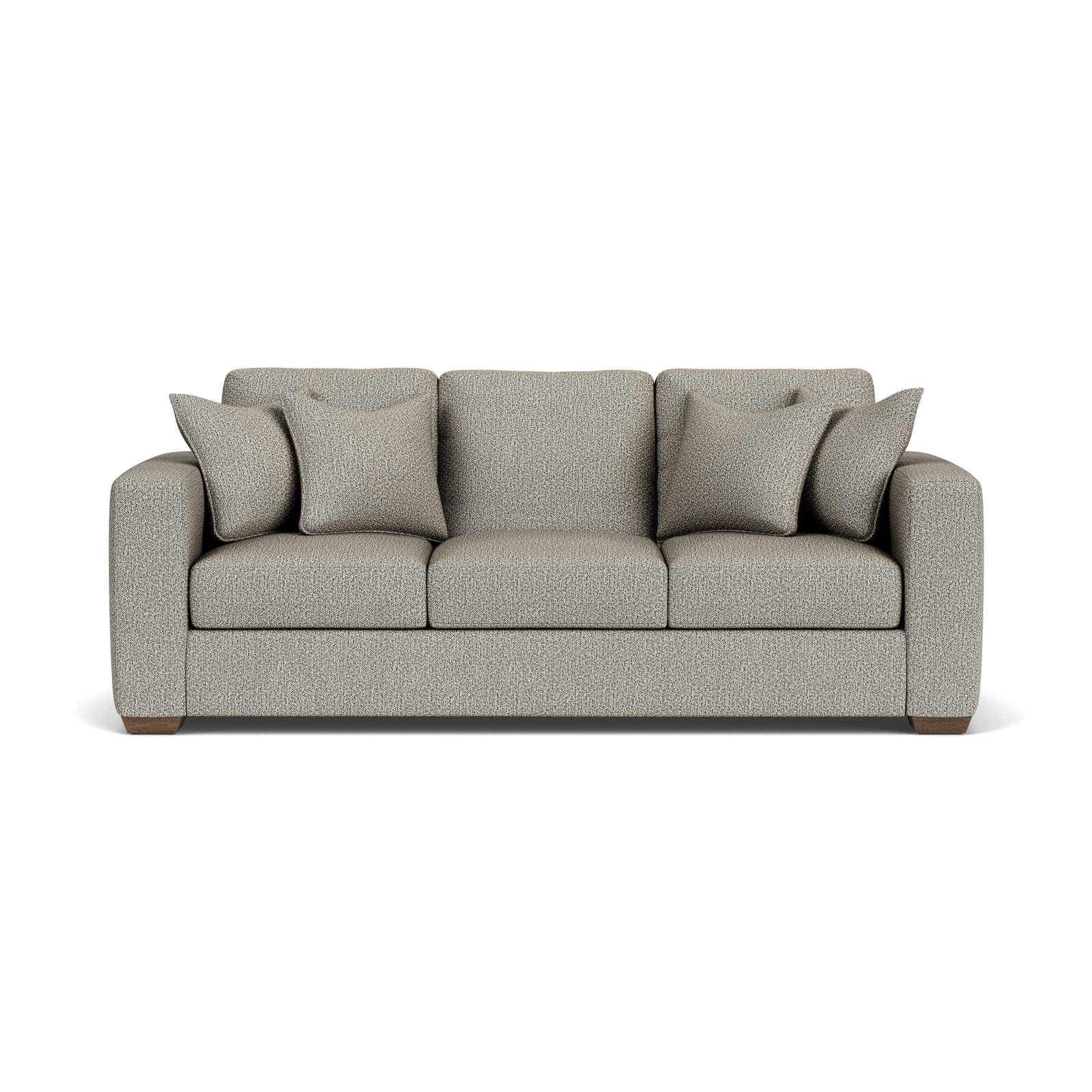Anaiza 104'' Upholstered Sofa, Gray Polypropylene/Olefin, 37" H x 92" W x 41" D