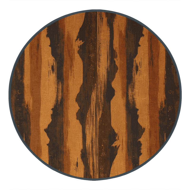 Tapis sépia, Rond 3 pi