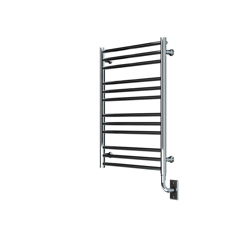Porte-serviettes mural électrique chauffant mural 23,5 po x 31 po Sorano - Chrome, Garantie à vie, Chrome chrome