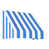 Bright Blue/White Stripe