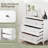 White 3 Drawer Chest
