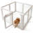 24' H 8 Panel Plastic Exercise Pen With Door, White -131076082-131076083