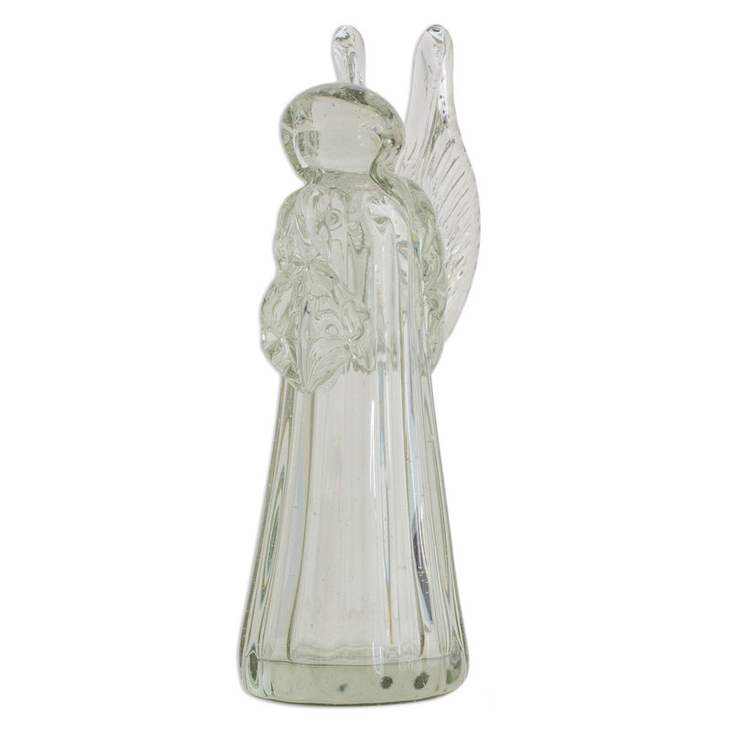 Sculpture Bochov en verre recyclé soufflé à la main