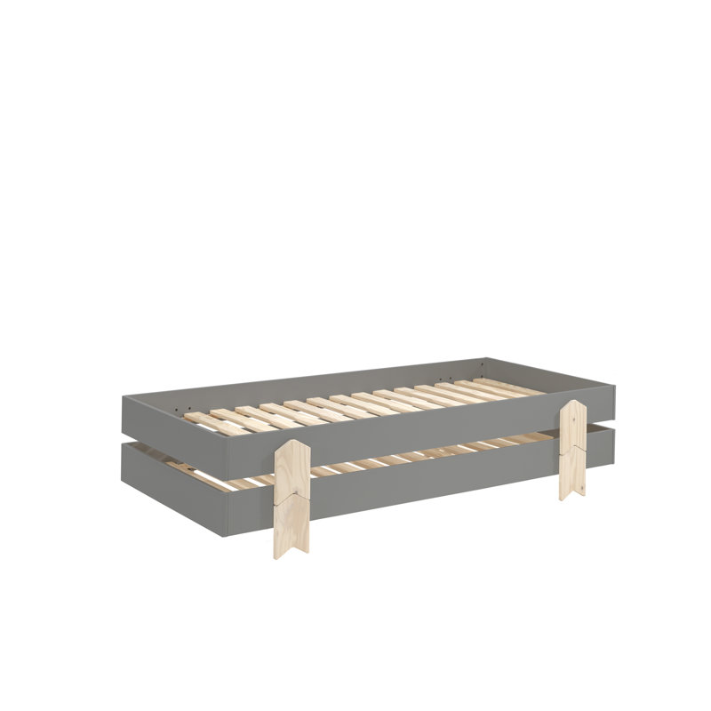 Cot Bed / Toddler (70 x 140cm) Bed Frames by Vipack, Grey