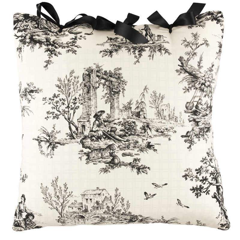  Coussin en coton Ribbon Tie