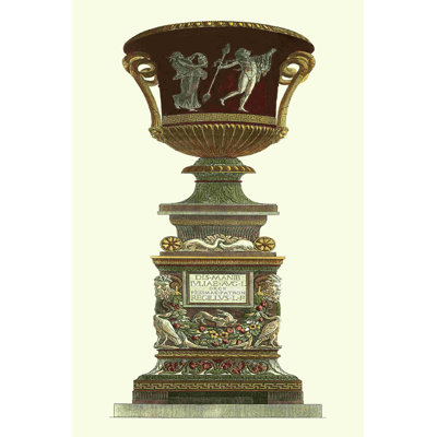 " Piranesi Vase On Pedestal II " by Giovanni Piranesi