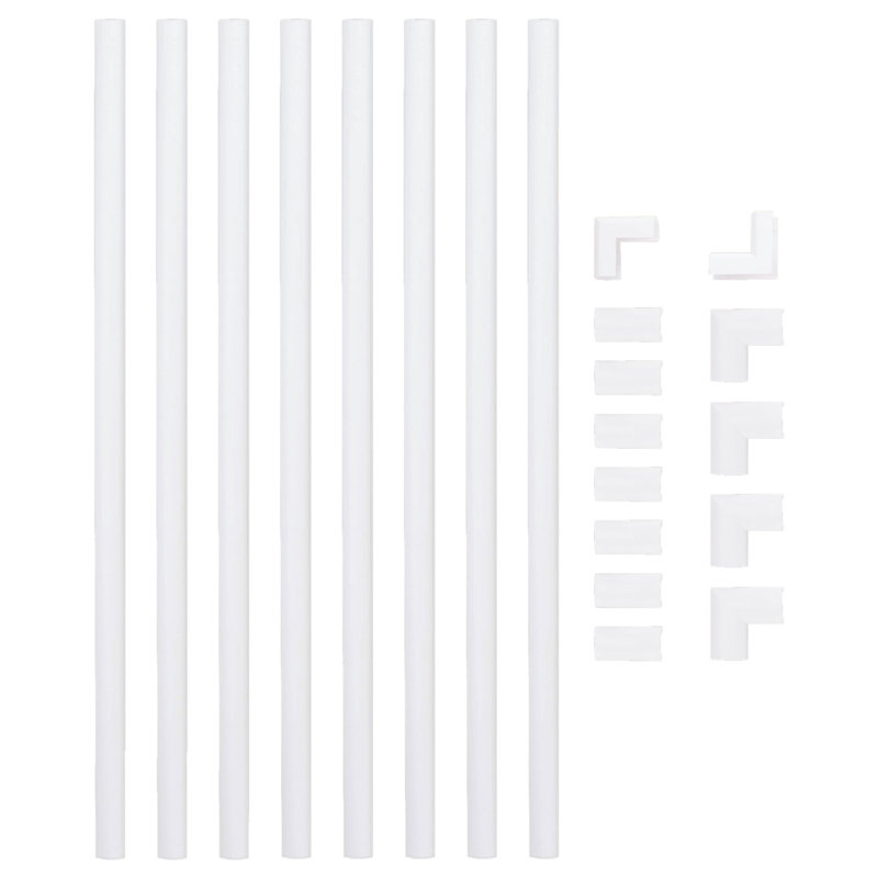Cord Concealer II One-Cord Raceway Kit - SimpleCord 128" Cable Management System for Hiding Power Cord, Speaker Wire, or TV Cables in Home or Office