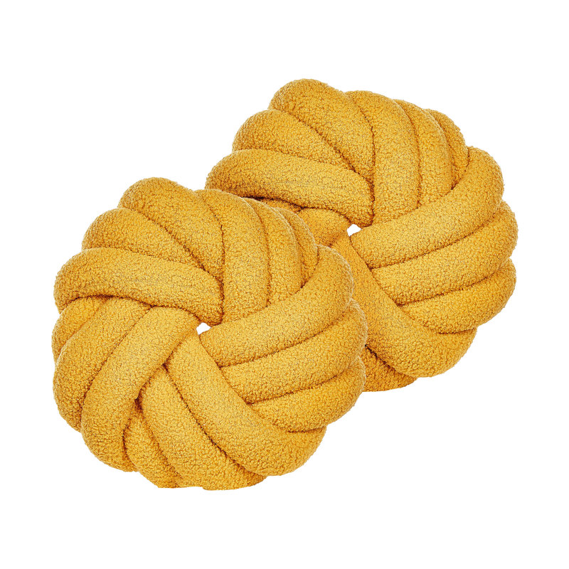 Alfaia Yellow Circular Cushion