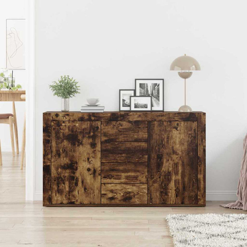 Sideboard 120 X 36 X 69 Cm Engineered Wood, Smoked Oak