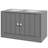 Elevated Dog Bowls with Storage Cabinet