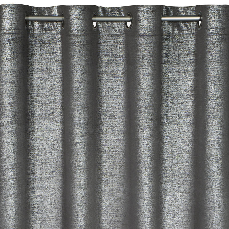 Ajahn Semi Sheer Curtain, Steel