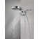 Hydrorain 5 Spray Dual Shower Head and Handheld Shower with Lumicoat and H2Okinetic 1.75 GPM