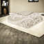 Ensembles de literie en coton doux et touffeté, motif damassé, grand lit, style chalet chic
