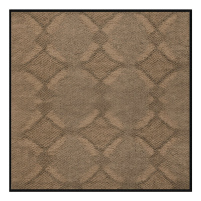 Machine Washable Trellis Brown Area Rug