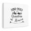 GrandmaIn Heaven - Wrapped Canvas Print