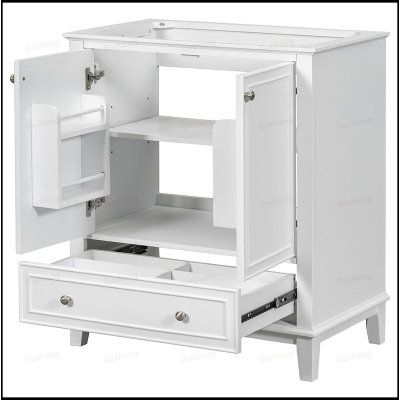 Base de meuble-lavabo 30 po seulement, Blanc