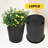 10pcs 5-Gallon Circular Pure Black Plastic Flower Pots Suitable For Indoor And Outdoor Flower Planting, Reusable, Essential Tool For Gardening Enthusiasts