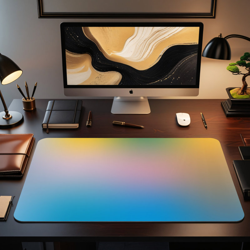 Polyester Desk Pad, 31.5x15.5