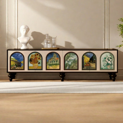 Meuble télé en pin style français